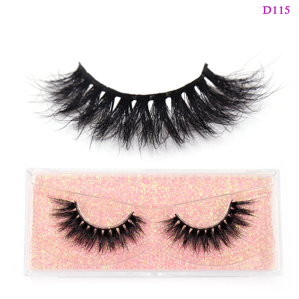 LEHUAMAO 3D Mink Lashes Makeup Eyelashes Fluffy Natural long fake lashes Full stripe reusable False Eyelash Extension 1 Pair
