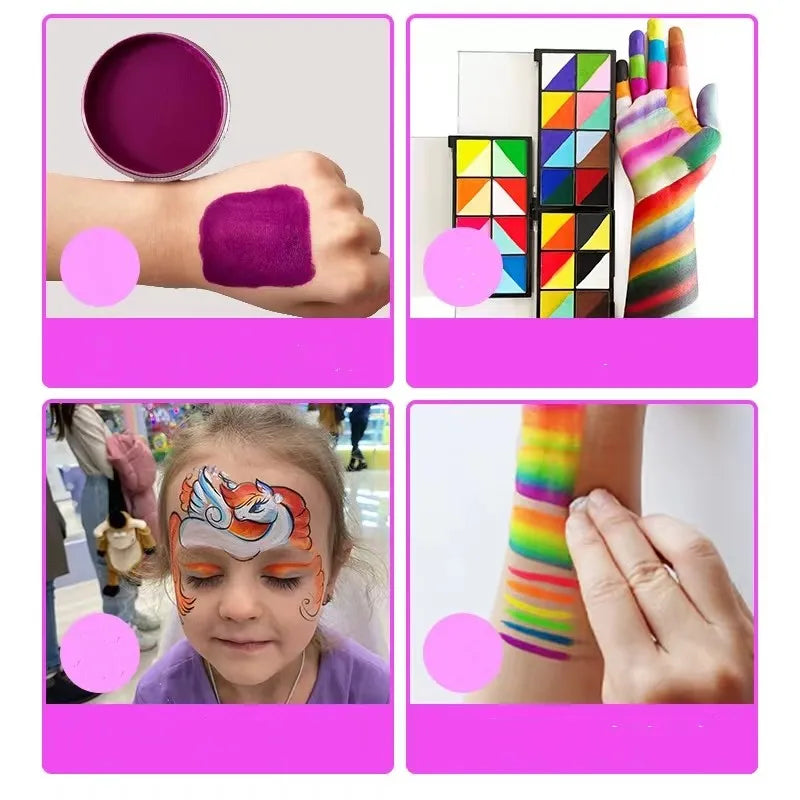Vegan Face Paint Professional Split Cake Pastel Eyeliner Water Activated Face And Body Paint