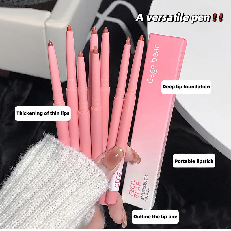 Gege Bear Lip liner Shimmer Matte Lip Liner Pencil Long Lasting Lipstick Pen