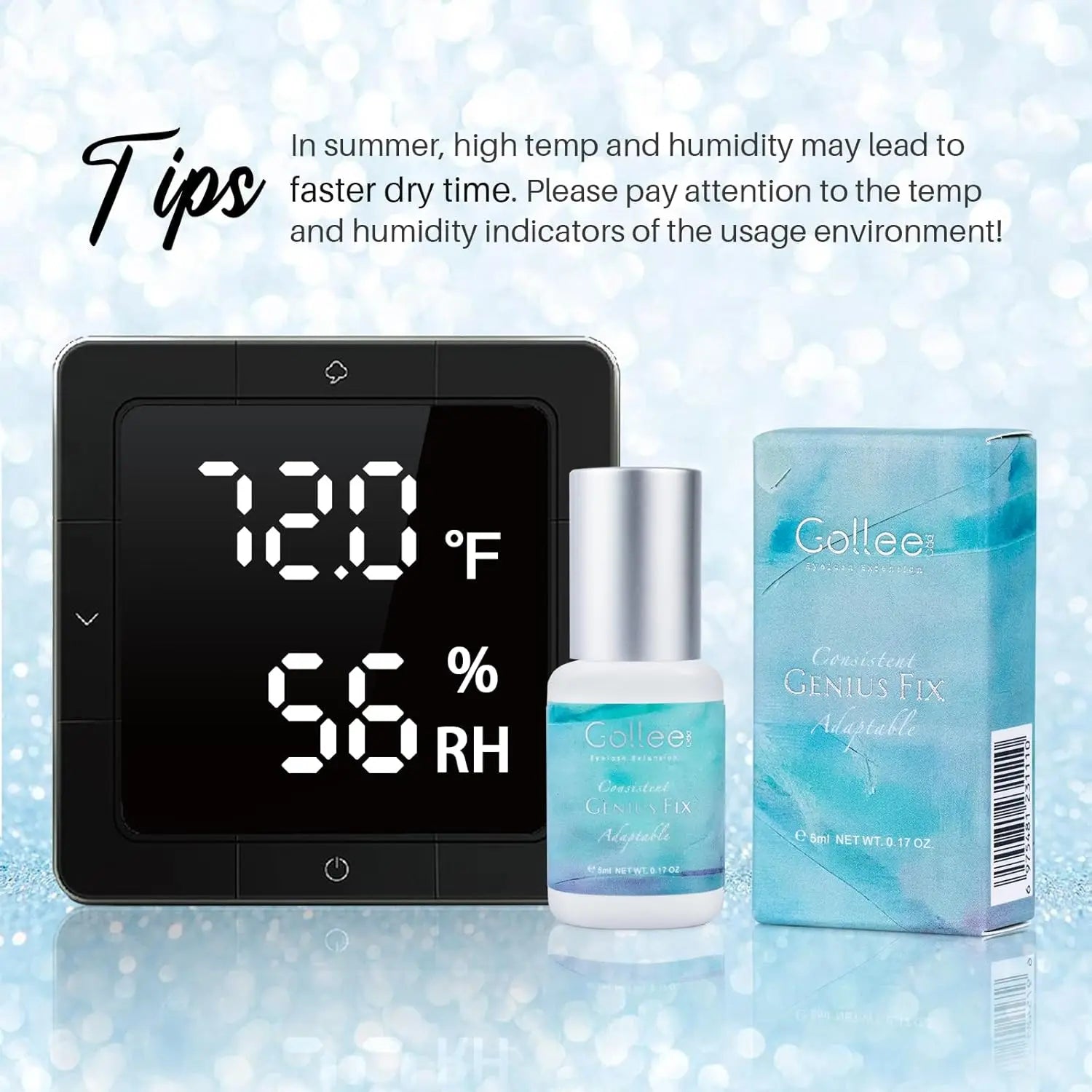 Gollee All-weather 0.5S Quick Dry Eyelash Extension Glue Waterproof Oil Proof Professional Eyelash Glue Golle Adhesiver Eyelash