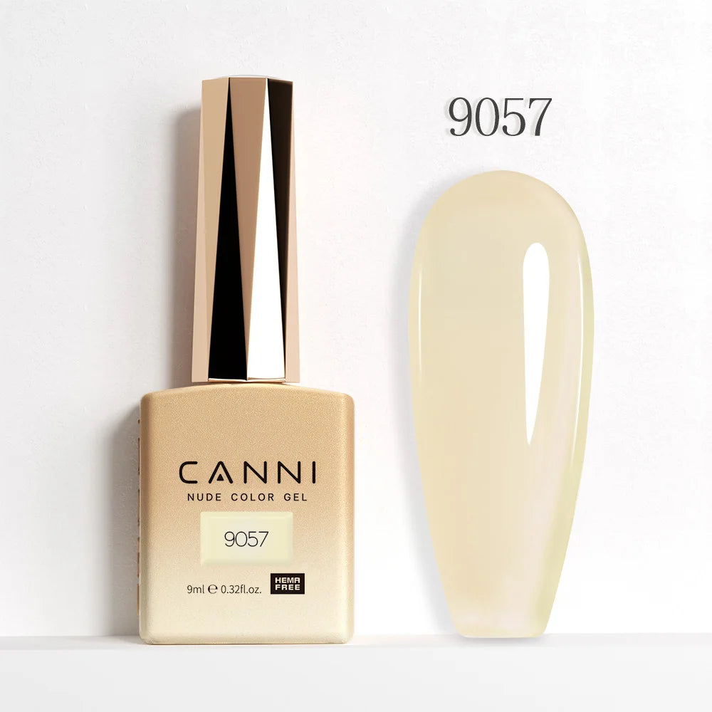 9ml CANNI HEMA/TPO FREE Nude Pink Color Nail Gel Polish Full Coverage Semi Permanent Long Wear Top Coat Venalisa Gel Varnish