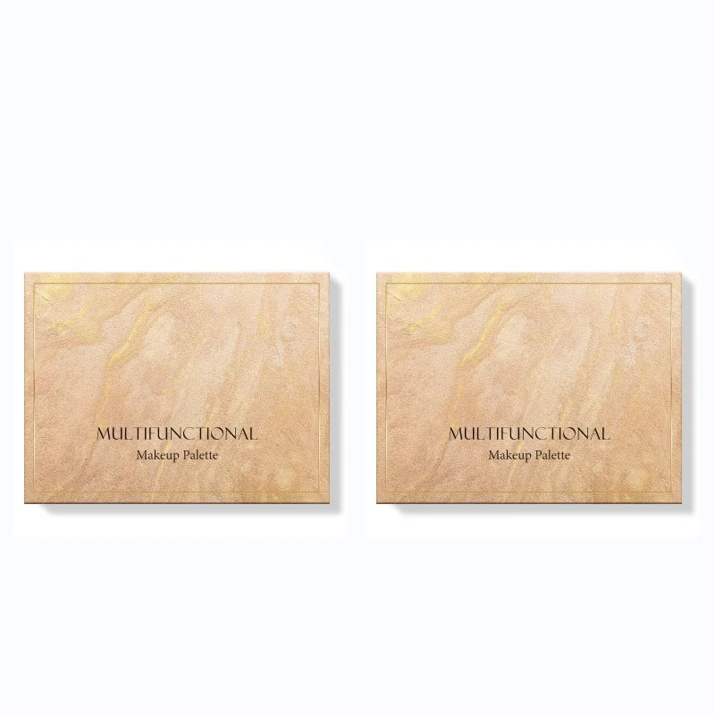All-in-one Makeup Palette with Eye Shadow, Contouring, Blush, Highlighter, and Eyelid Brightening in One; Versatile Makeup