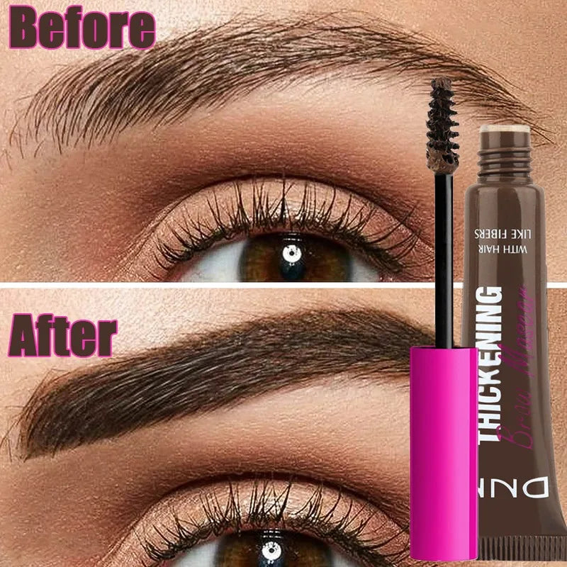 1pcs Eyebrow Gel Cream Waterproof Styling Cream Long Lasting Fixing Brow Make Up Natural Wild Brow Pomade Setting Gel with Brush