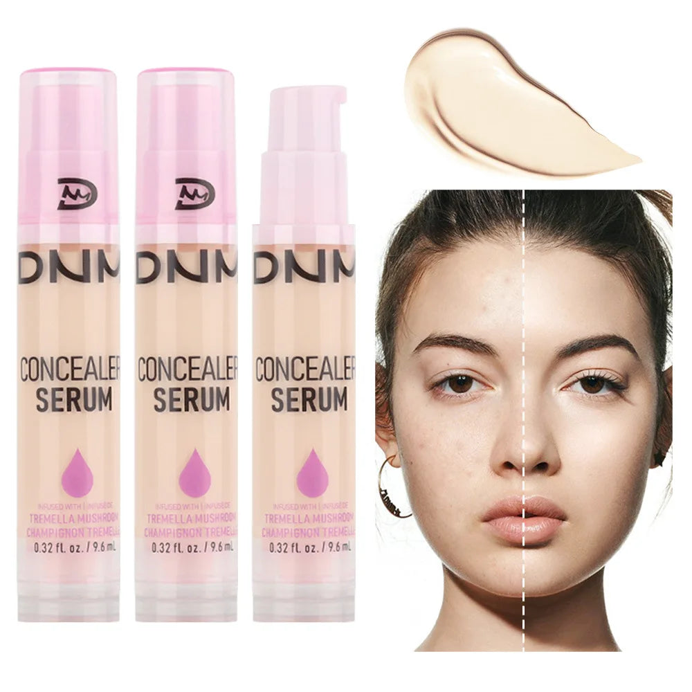 8Colors Liquid Concealer High Covering Moisturizing Oil Control Foundation Invisible Pores Dark Circles Freckle Face Makeup