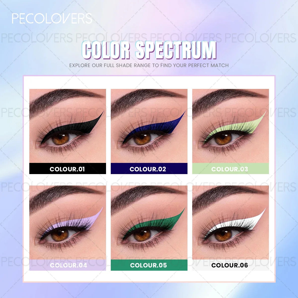 1PC Colorful Liquid Eyeliner, Waterproof, Precise Line, High Color Payoff, Quick Drying, Perfect for Christmas and Holiday Party