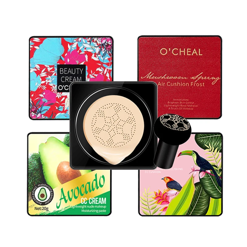 OCHEAL Mushroom Head Foundation Cream for Face Makeup Cushion for Face Base Cream Makeup Cushion Compact