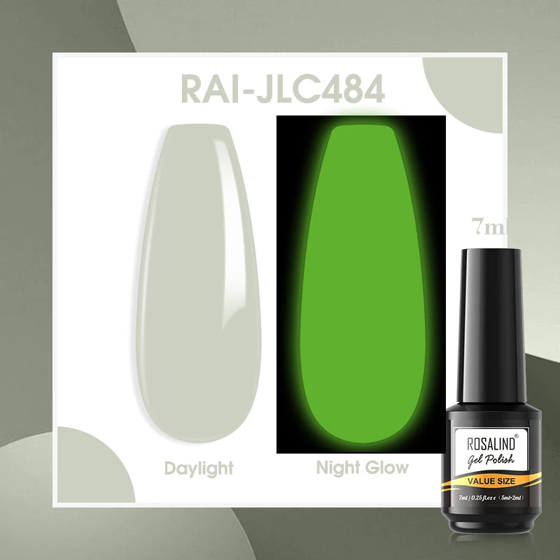 ROSALIND Gel Nail Polish Matte Base Top Coat For Soak Off Gel Polish UV LED Gel Semi Permanent Varnishes Design Nail Art