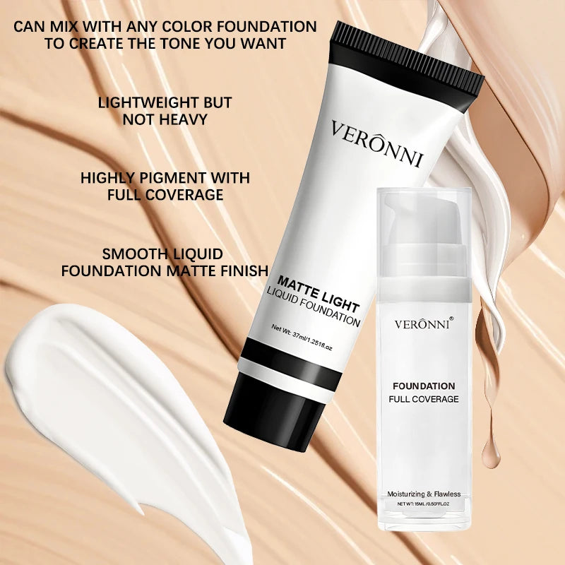 Pure White Foundation Cream Set | Mixable Foundation Adjuster for Face, Concealer & Carnival Makeup