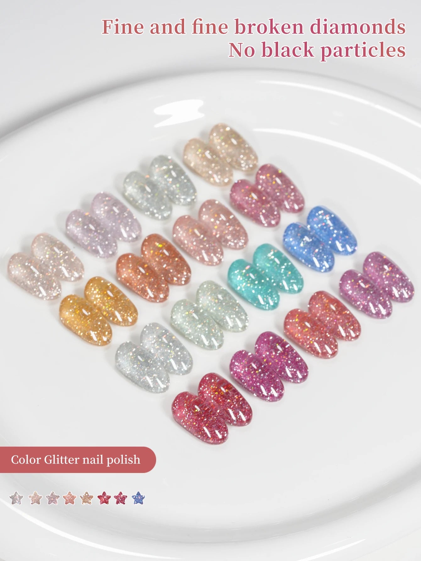 Diamond Glitter Nail Art 16 Colors 15ml Gel Nail Polish Soaking UV LED Nail Gel Salon Female Nail Art Tools Fashion