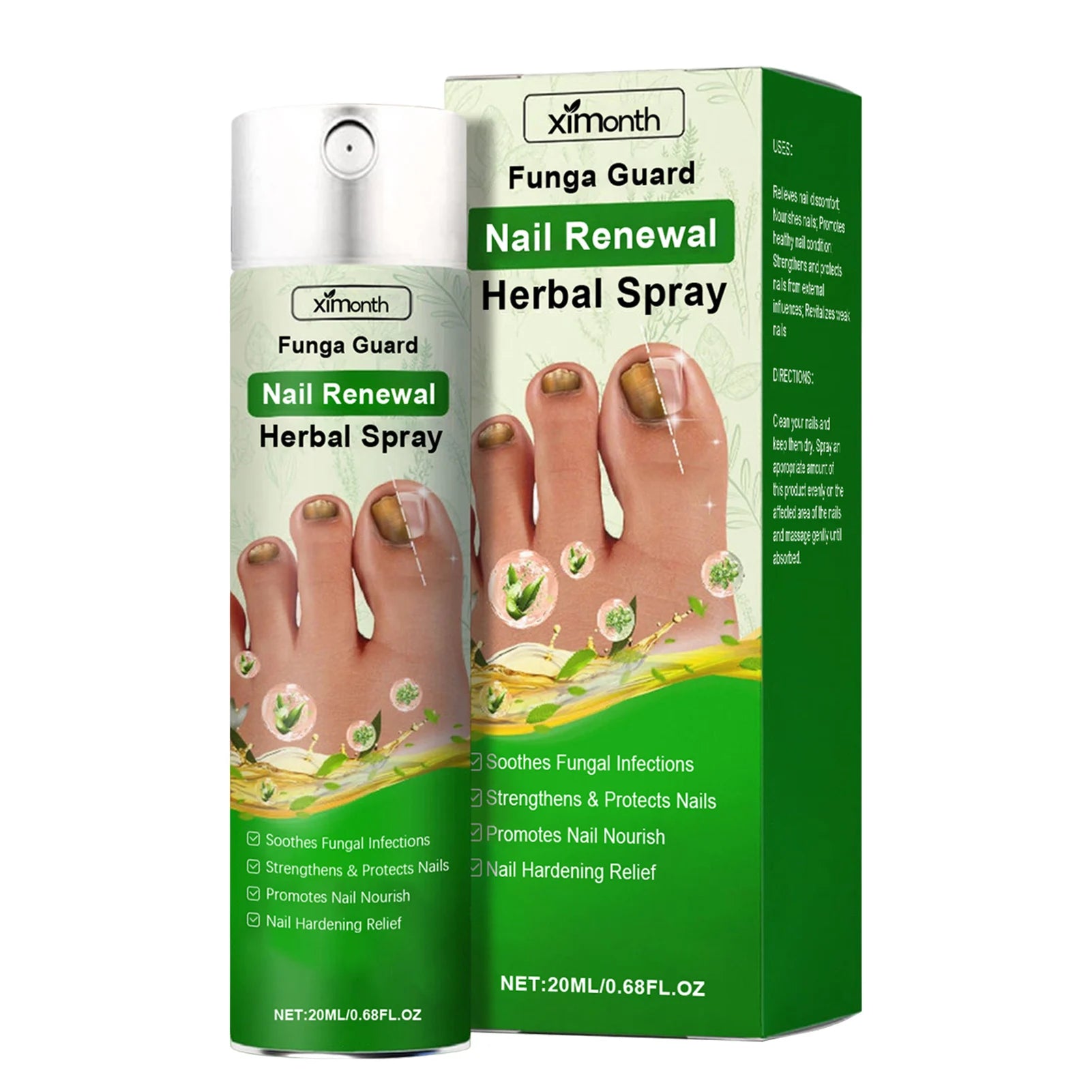 Nail-Fungal Treatments For Toenails Herbal Ingredients For Remove Onychomycosis Treatment Gentle Nourishing Nail Care Products
