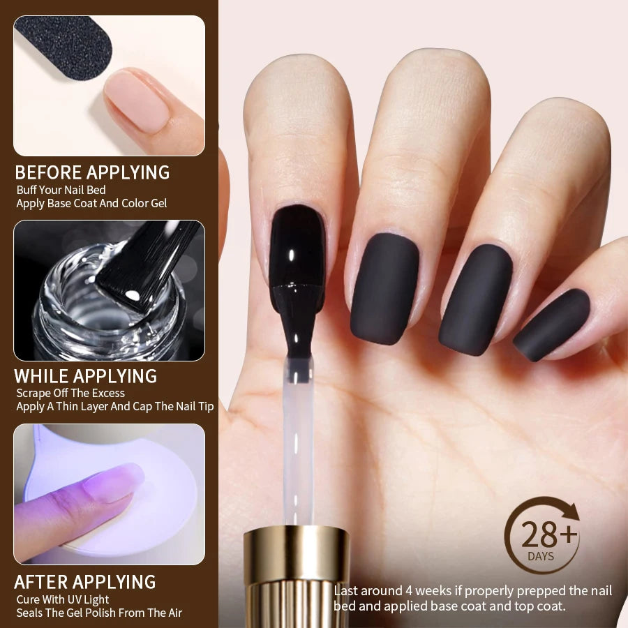 RS NAIL Russian Matte Top Coat Gel Nail Polish 10g Frosted Non Stick Powder Mat Top Coat Nail Art LED UV Semi Permanent Seal Gel
