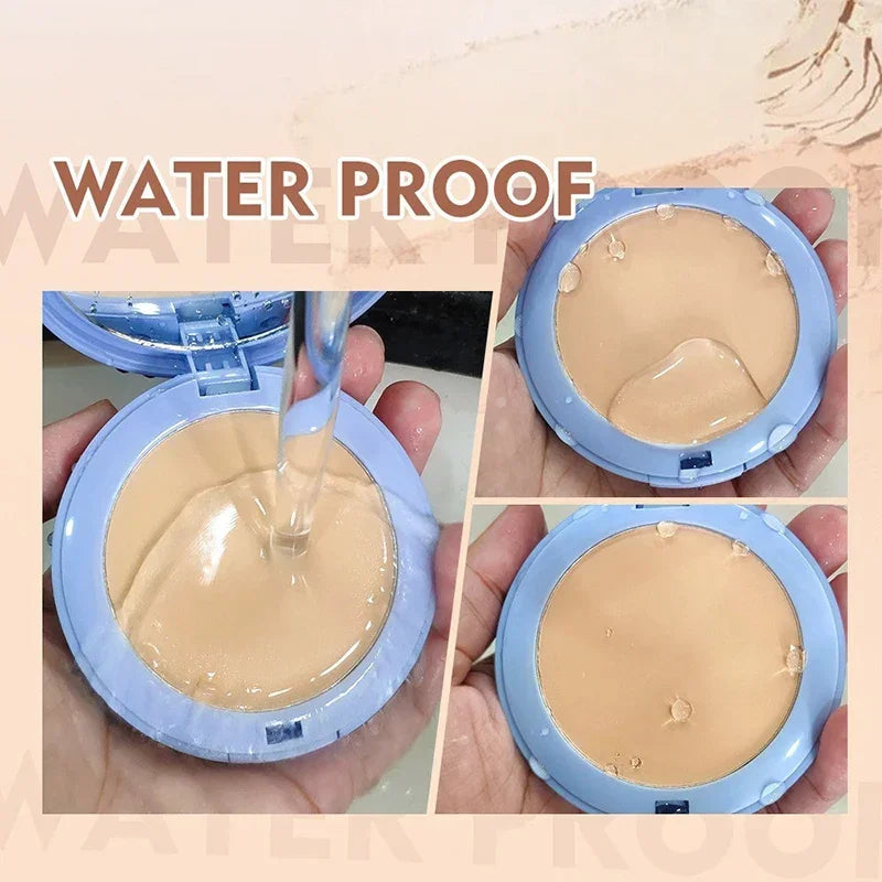 Face Pressed Powder Oil Control Invisible Pores Waterproof Matte Long Lasting NaturalPowder Foundations Makeup