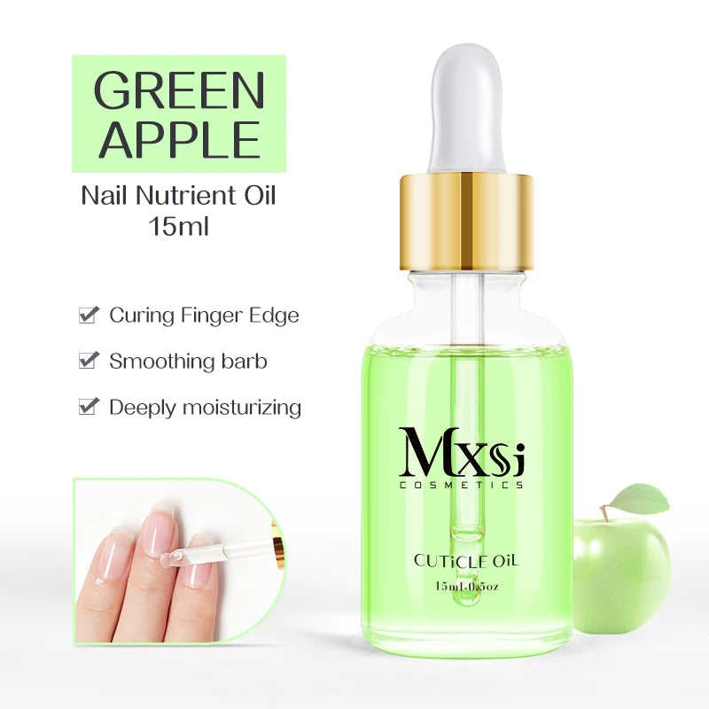 15ML Dried Flower Cuticle Nutrient Oil Nourish Restore Damaged Nails Vitamin Nail Polish Care Oil Soften Moisturizes Strength