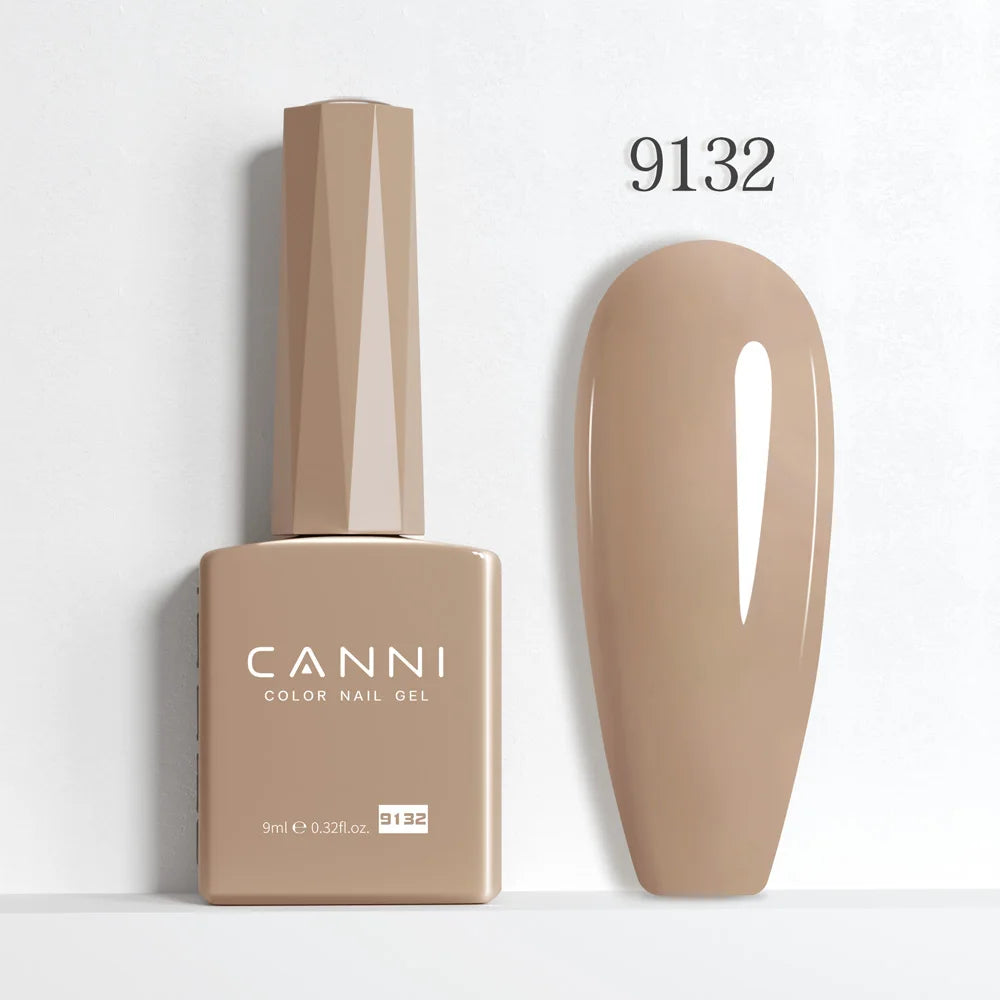 9ml CANNI HEMA/TPO FREE Nude Pink Color Nail Gel Polish Full Coverage Semi Permanent Long Wear Top Coat Venalisa Gel Varnish