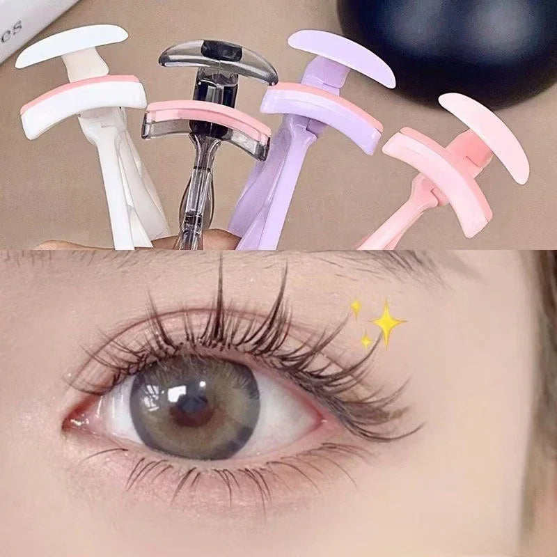 Toothed Comb Wide-angle Eyelash Curler Plastic Handle Home Portable Sunflower Eyelash Curler Quick Natural Curling Long Lasting
