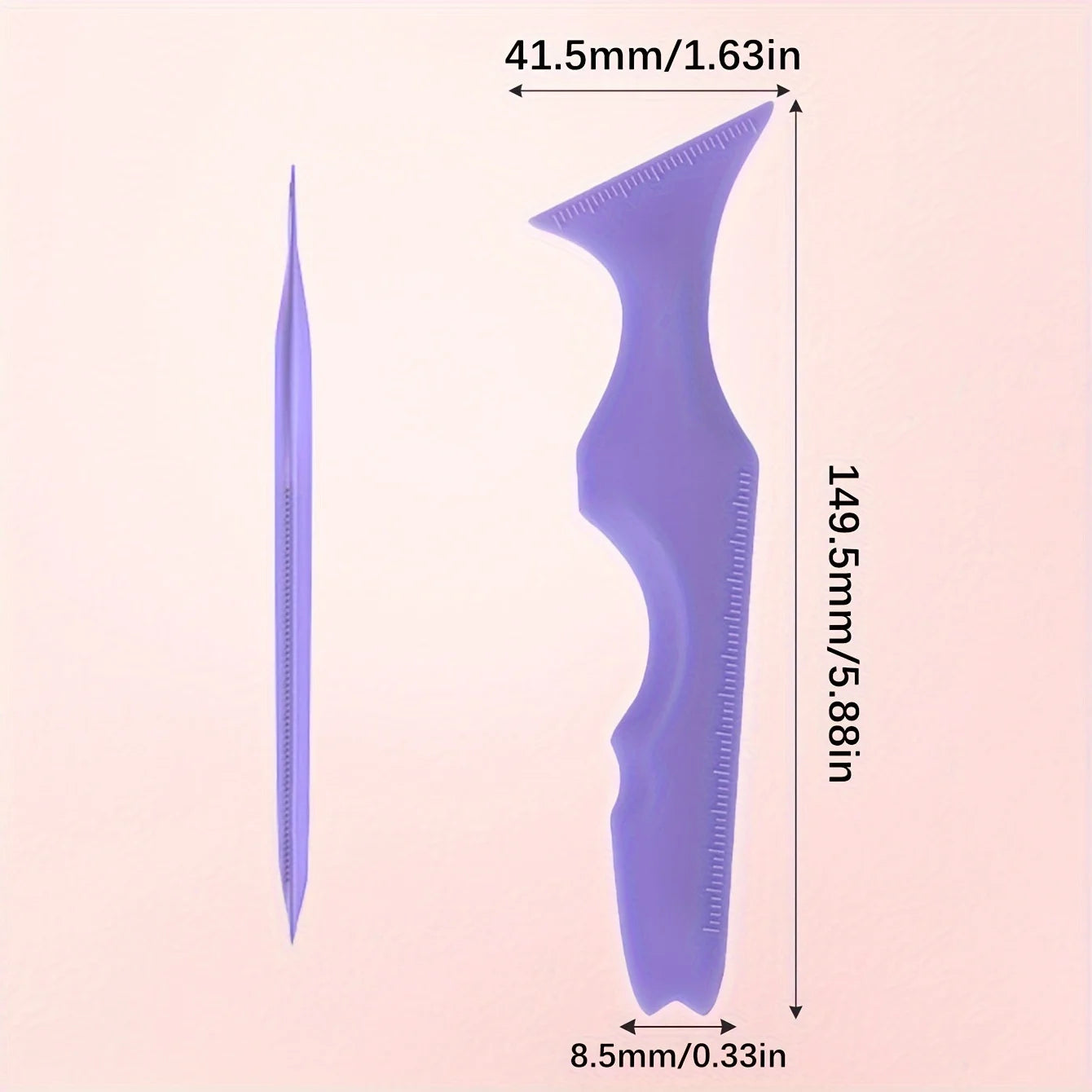 Reusable Silicone Makeup Guide - Perfect Eyeliner & Eyeshadow Stencil, For Eye & Lip Contouring, Flexible Cosmetic Stencil