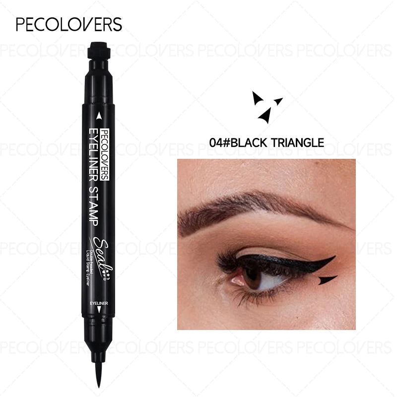 1PC Waterproof Silky Seal Eyeliner - Dual-ended, Quick-drying and Long-lasting Liquid Eyeliner, Perfect for Christmas