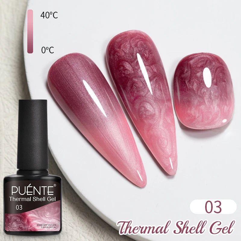 PUENTE Sparkle Platinum Gel Nail Polish 5ML Shiny Gold Silver Glitter Painting Gel Drawing Semi Permanent Varnish For Manicure
