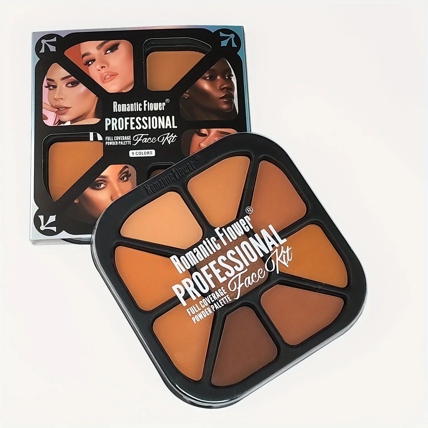 9 Colors Finishing Powder Palette Matte Natural Highlighting Fixing Waterproof Sweatproof Concealer Beauty Cosmetics For Women