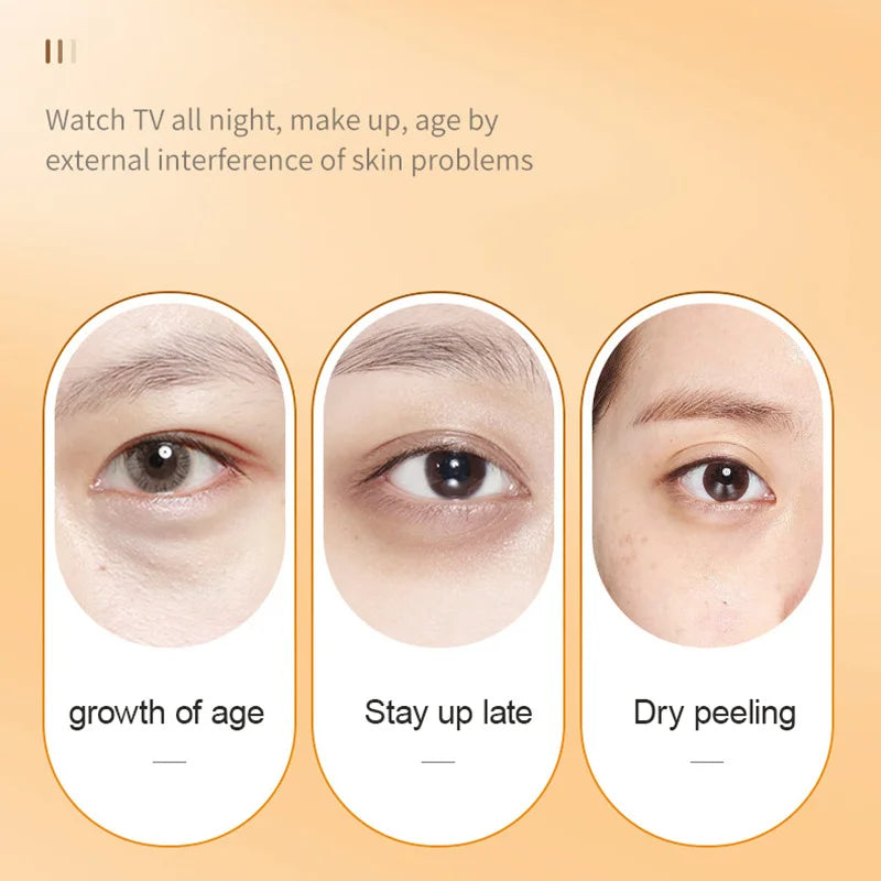 SADOER Vitamin C Eye Cream Firming Moisturizing Brightening Anti Dark Circles Eye Bags Anti-puffiness Beauty Eyes Skin Care