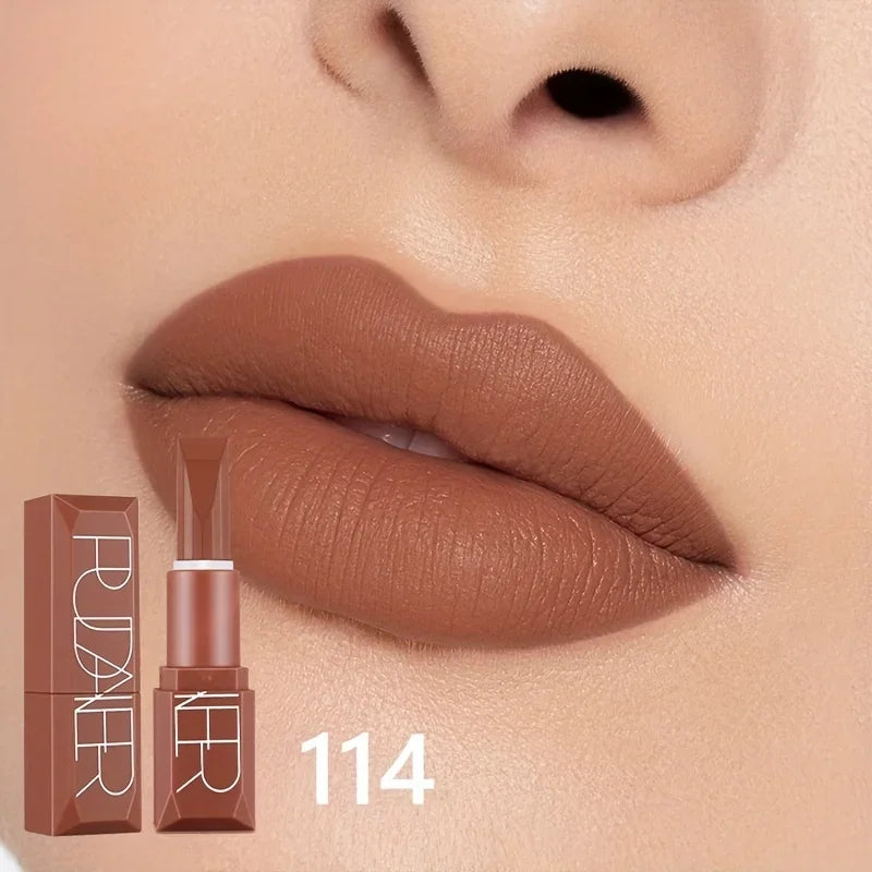 Luxury Velvet Matte Lipstick, Long Lasting Waterproof Lip Color, Non-Fading Smooth Lip Makeup Gift for Women
