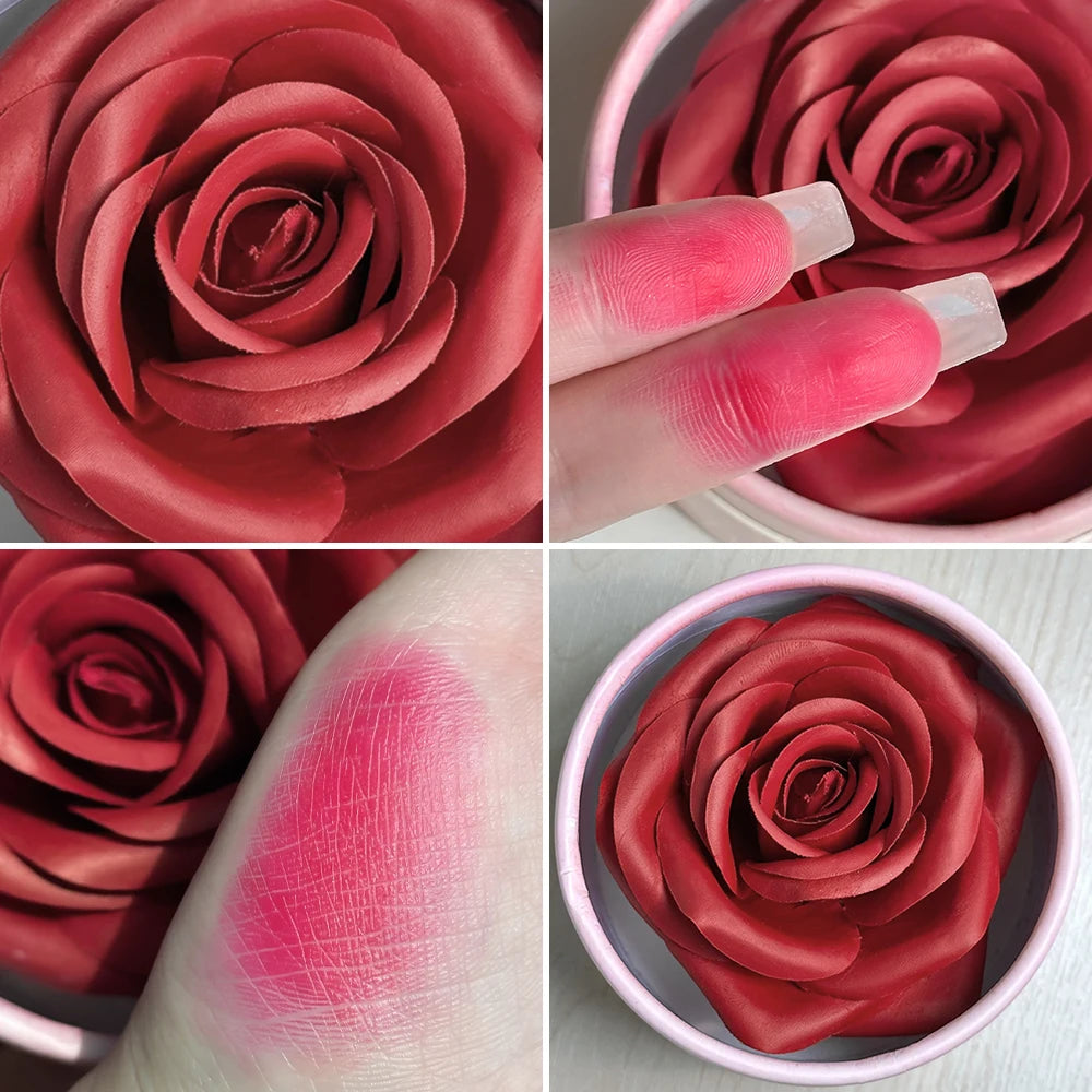 Single Color Matte Petal Blush Palette Highgloss Contouring Cream Contour Makeup Rouge for Women Beauty Cosmetics Makeup Palette