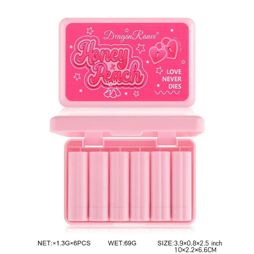 Matte Lipstick Set Non-Stick Cup Easy to Color Waterproof Lipstick Velvet Texture Lipstick 6-Piece Lipstick Set