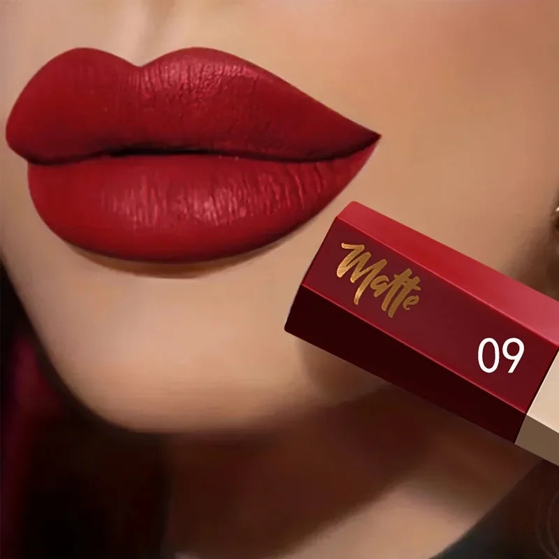 Matte Liquid Lipstick, Long Lasting Waterproof Non-Stick Velvet Lip Color, Lightweight Fog Matte Lip Makeup for Women