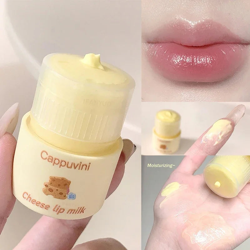 12g Rotate Lip Sleep Mask Night Sleep Maintenance Moisturizing Lip Gloss Reduce Lines Makeup Base Cream Nourishing Lip Care Balm