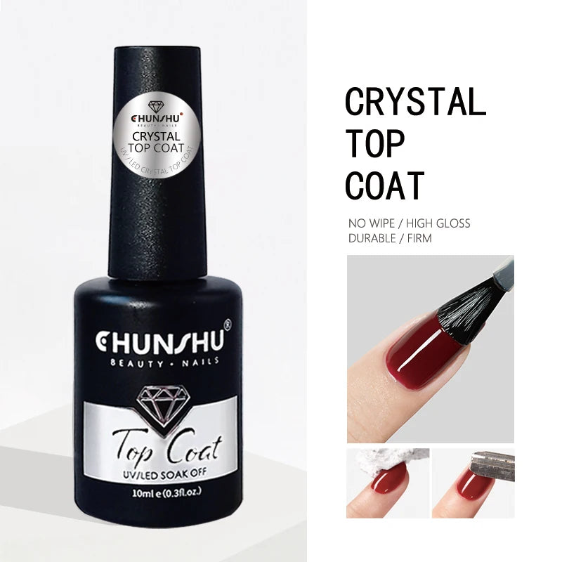 CHUNSHU 10ml Gel Nail Polish Soak Off Semi-Permanent Varnish Professional Salon UV LED Nails Art Gel No Smell All Seasons Colors