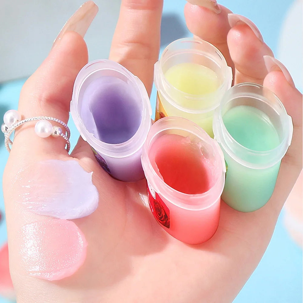 4/6/8pcs Fruit Series Lip Balm Set Sleeping Lip Mask Moisturizing Hydrating Non-sticky Anti-Cracked Lip Balm Lips Care