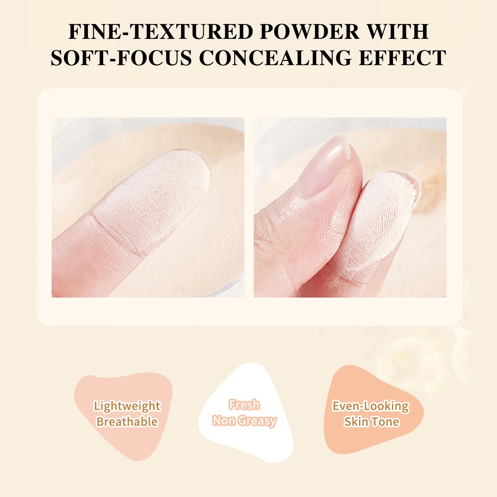 Red Pomegranate Double Layer Powder Oil Control Long Lasting Waterproof Concealer Setting Powder Facial Makeup