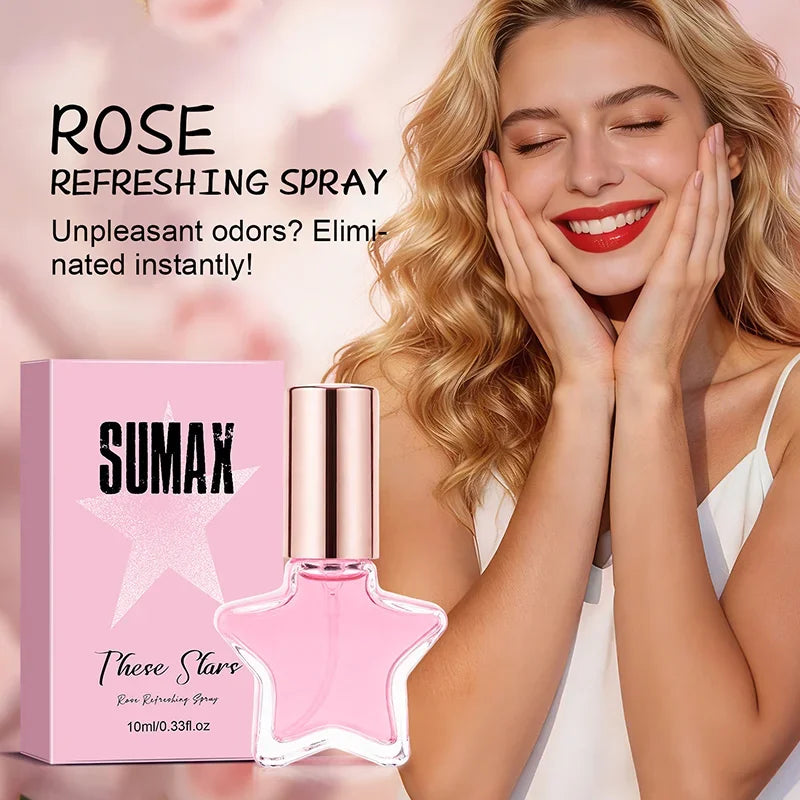 Star-shaped Deodorant Perfume,pocket Fresh Vanilla Rose Mint Perfume Unisex Romantic Charming Angel Eau De Toilette Spray Party