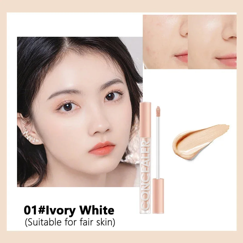 Even Skin Tone Moisturizing Oil Control Liquid Concealer Freckles Covering Acne Marks Dark Circles Concealer Face/Eye's Makeup