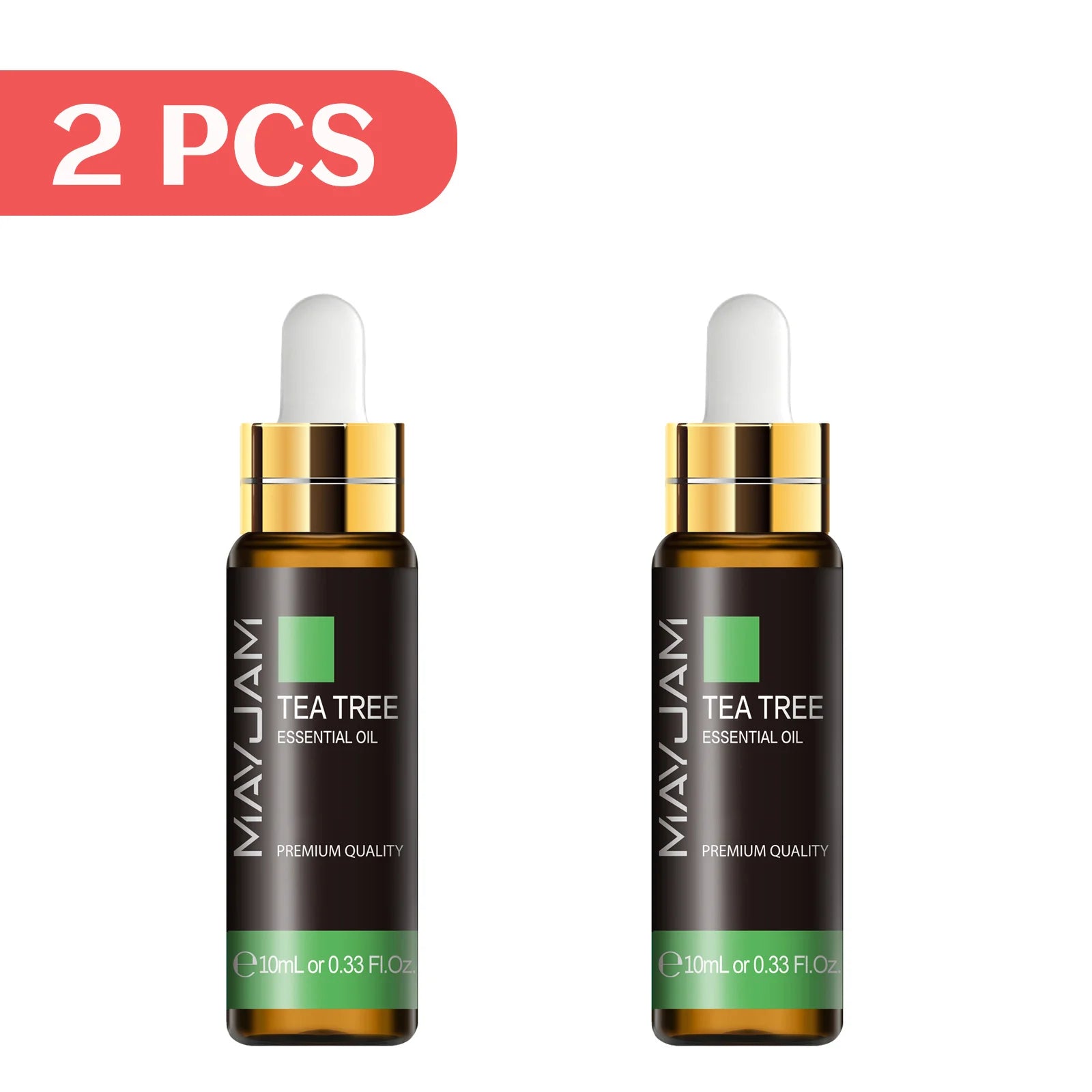 MAYJAM 2pcs Pure Essential Oils with Dropper Sweet Orange Lavender Jasmine Eucalyptus Vanilla Sandalwood Cajeput Vetiver Sage