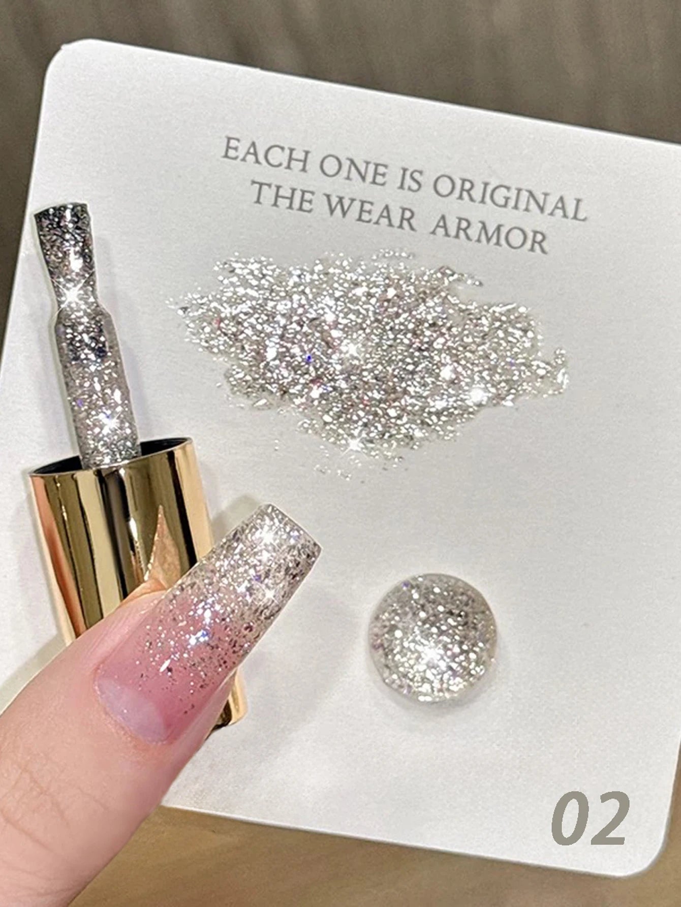 MIANEL1-12pcs 12ML Pink Blue White Green Series With Explosive Glitter Gel Nail Polish, Popular Yun Brocade Diamond Gel Polish