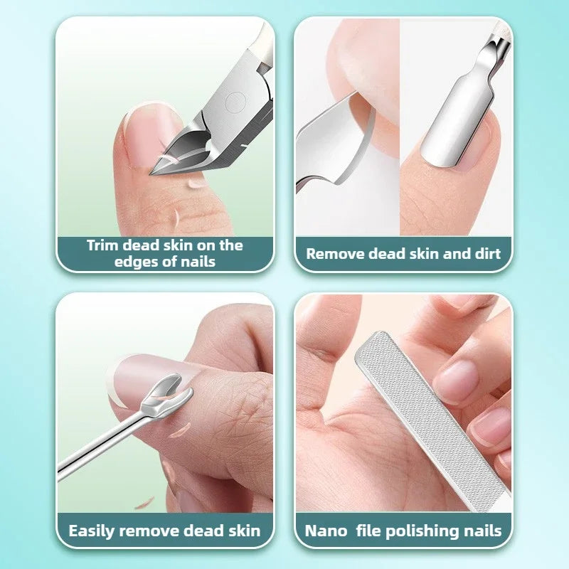 Cuticle Scissors Stainless Steel Sharp Blade Durable Rust Free Nail Care Tool