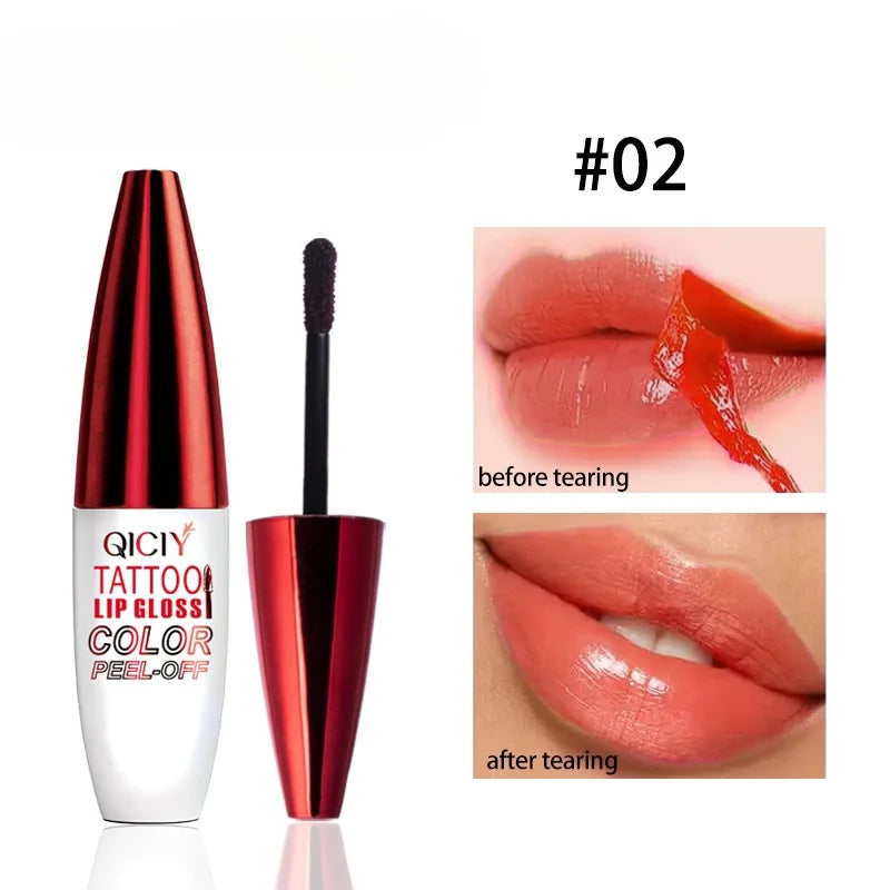 Peel-off Lipgloss Matte Natural Mist Lip Tinted Waterproof Long Lasting Lipstick Makeup Tear Contour Stain Cosmetic