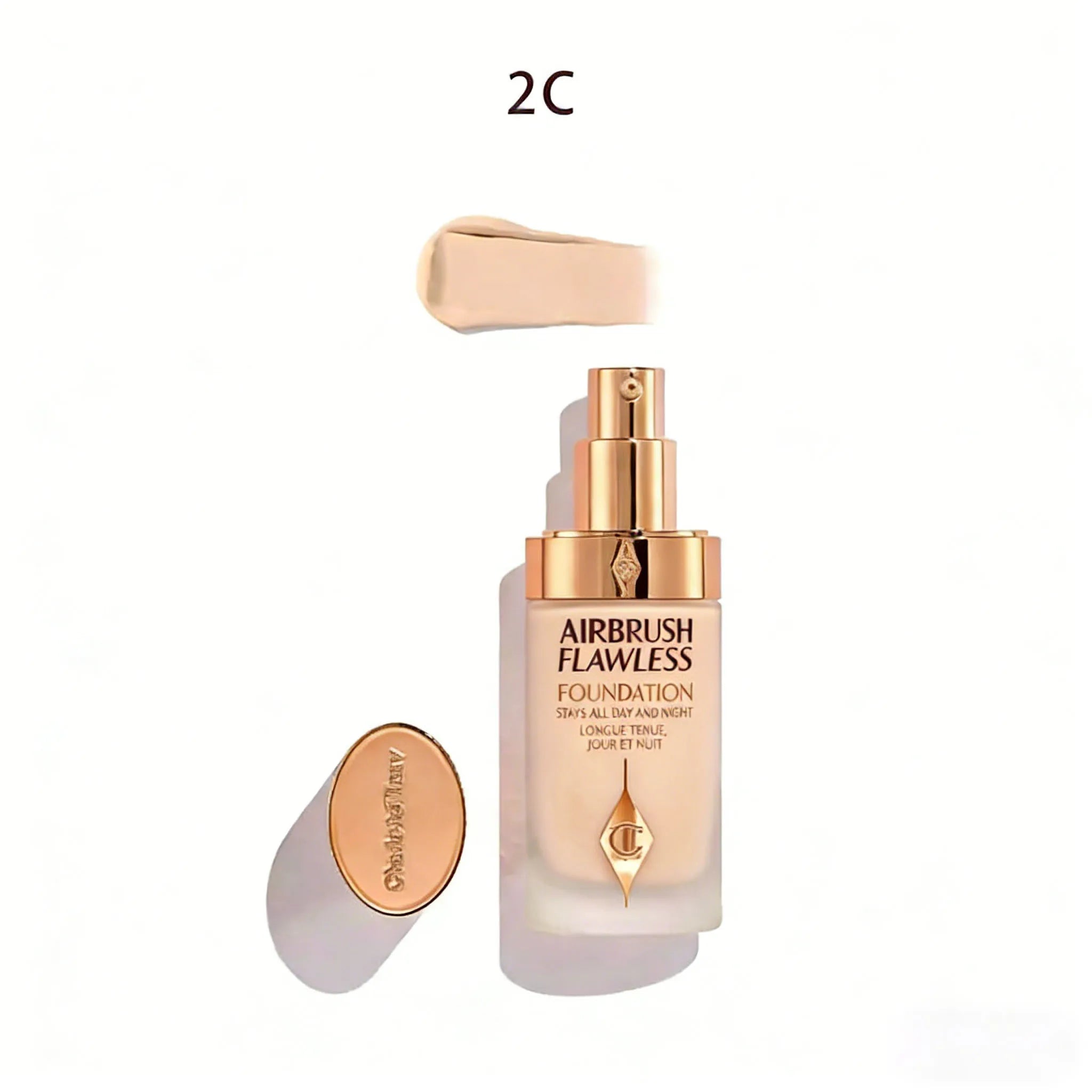 Charlotte Tilbury Liquid Foundation Super Grinding Bottle Oil Control Skin Beautifying Waterproof Sweat-proof Anti Rubbing Daily