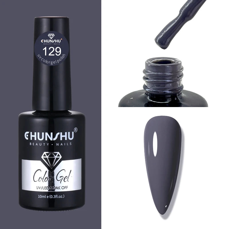 CHUNSHU 10ml Gel Nail Polish Soak Off Semi-Permanent Varnish Professional Salon UV LED Nails Art Gel No Smell All Seasons Colors