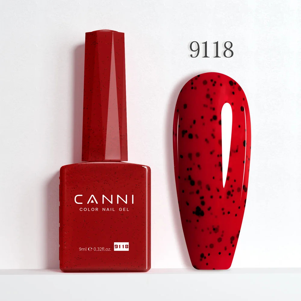 9ml CANNI HEMA/TPO FREE Nude Pink Color Nail Gel Polish Full Coverage Semi Permanent Long Wear Top Coat Venalisa Gel Varnish