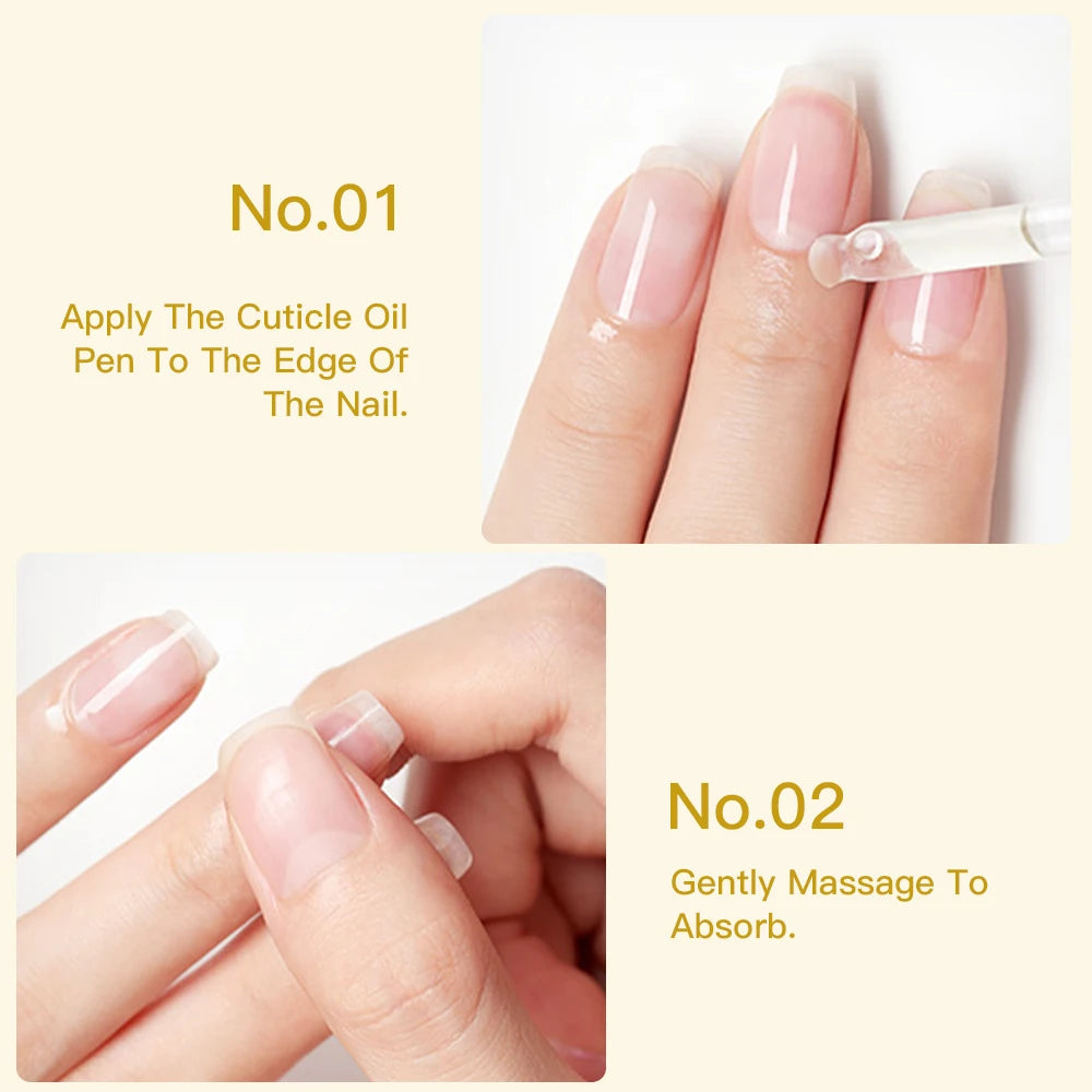 15ML Dried Flower Cuticle Nutrient Oil Nourish Restore Damaged Nails Vitamin Nail Polish Care Oil Soften Moisturizes Strength
