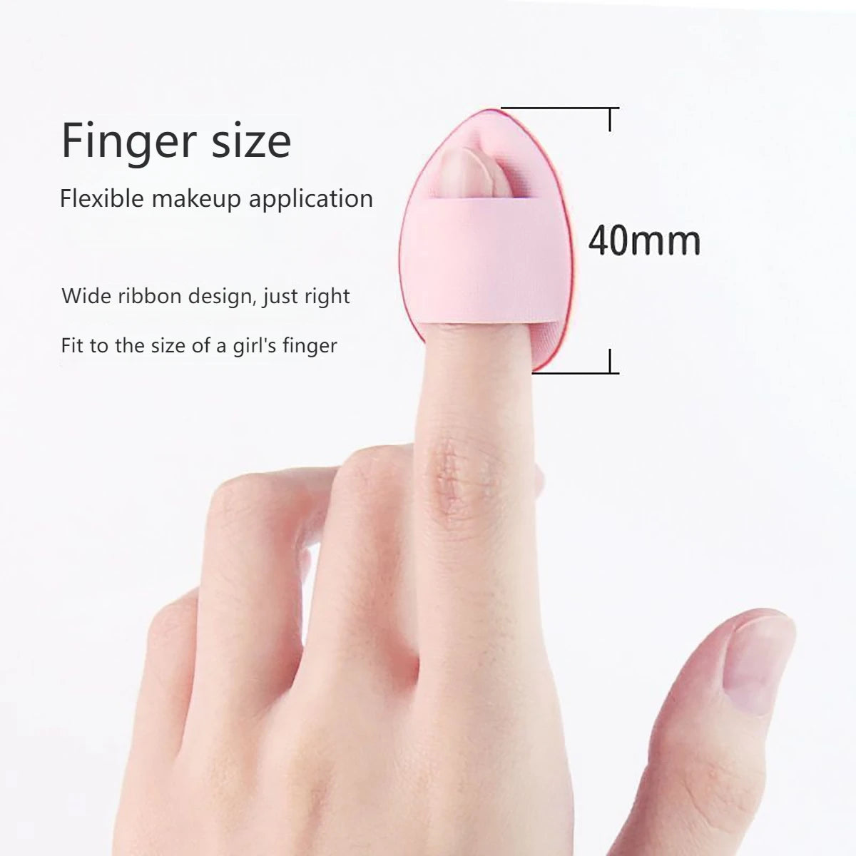 Mini Finger Puff Small Air Cushion Powder Sponge For Face Concealer Bb Cream Sponge Puff Makeup Tool Wet And Dry Use Powder Puff