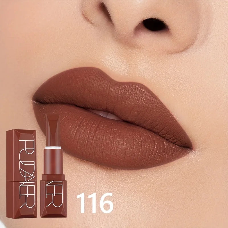 Luxury Velvet Matte Lipstick, Long Lasting Waterproof Lip Color, Non-Fading Smooth Lip Makeup Gift for Women