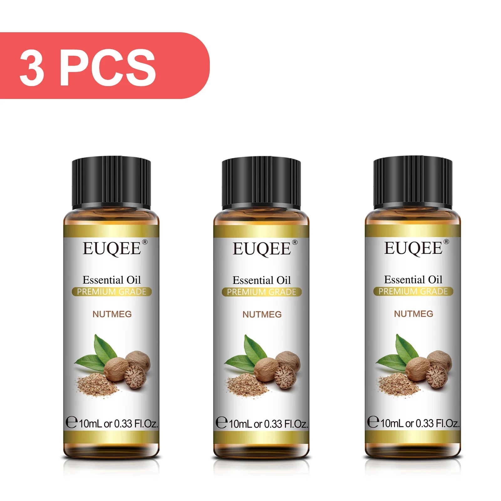 EUQEE 3PCS 10ml Pure Plant Essential Aromatherapy Oils Sandalwood Cedarwood Citronella Cinnamon Aroma for Humidifiers Diffusers