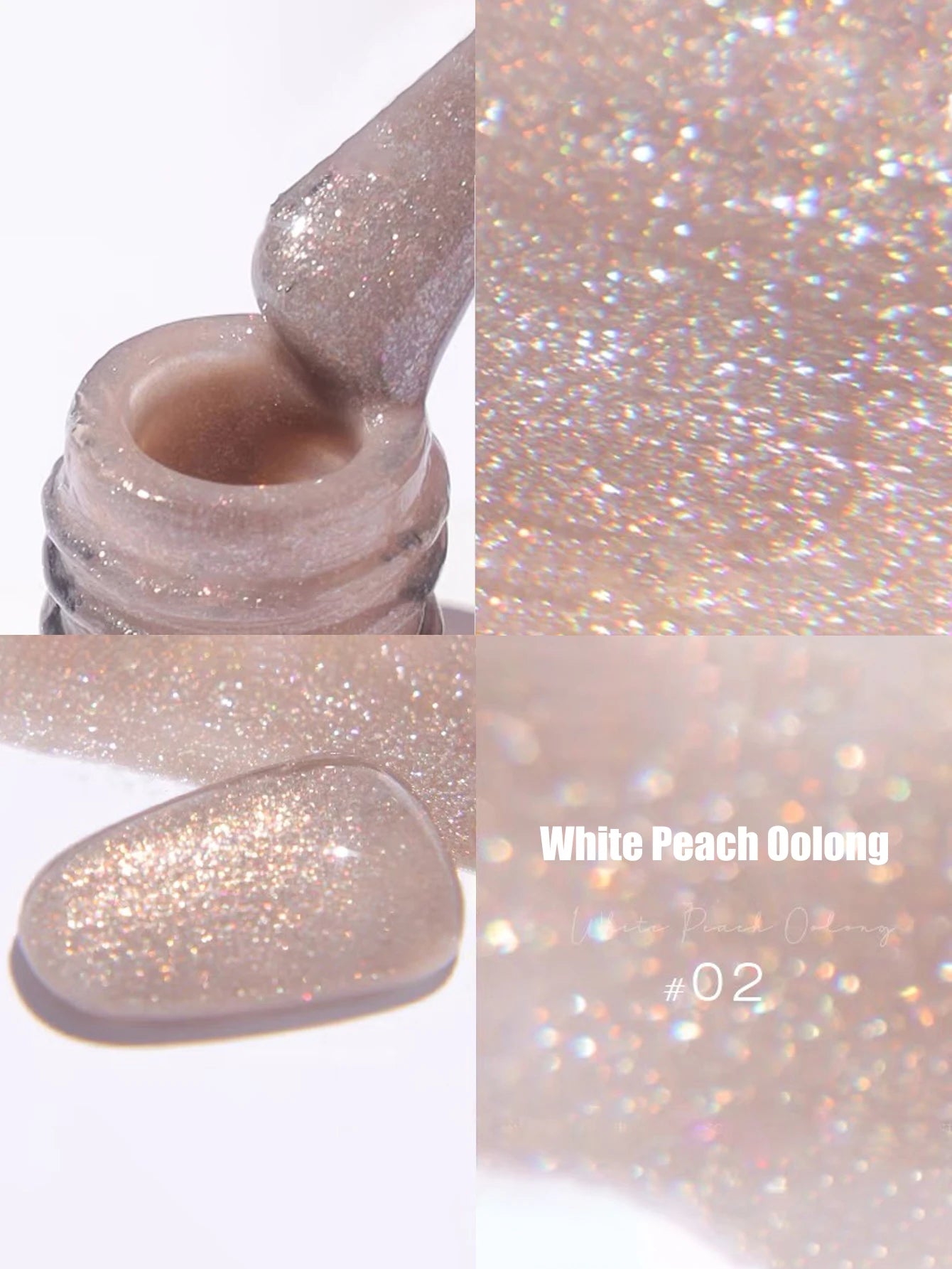 MIANEL1-12pcs 12ML Pink Blue White Green Series With Explosive Glitter Gel Nail Polish, Popular Yun Brocade Diamond Gel Polish