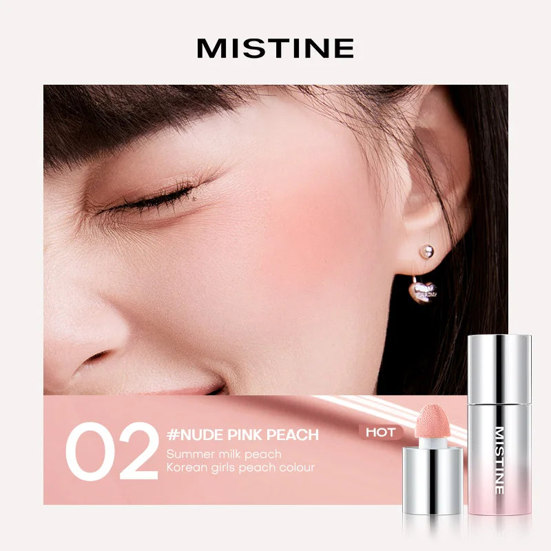 Mistine Thai Latte Liquid Blush 7g Translucent Natural Blending Makeup Smooth Colour Retention Cosmetics 1 Piece