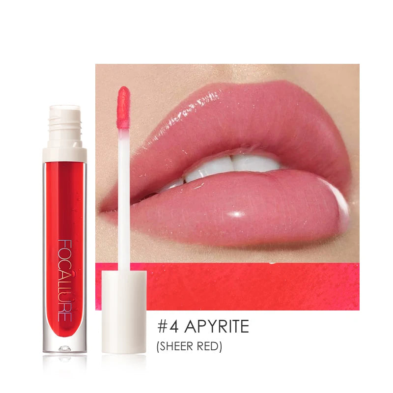 Wholesale FOCALLURE Makeup Lip Gloss Moisturizing Long Lasting Juicy Jelly Lip Tint Shiny Transparent Lipgloss Women's Cosmetics