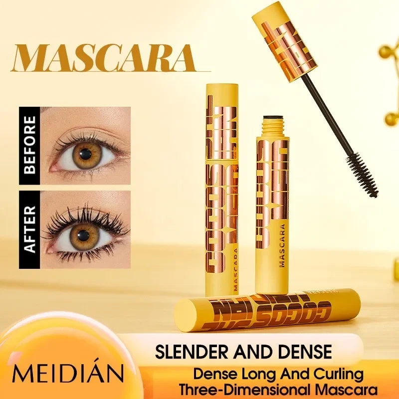 1PC Volumizing Mascara Lengthening Curling Waterproof Smudge-proof Skin-friendlyBold Black Lashes for pro Makeup Must-have