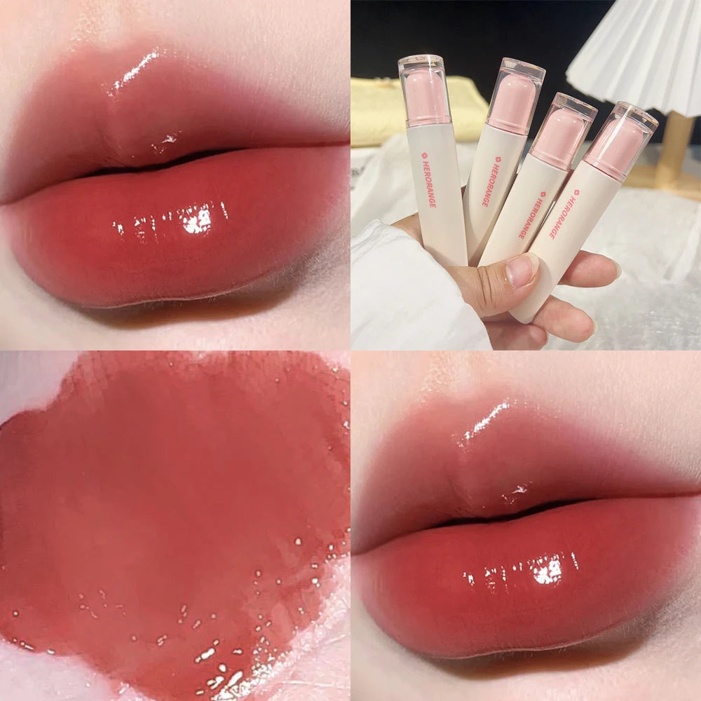 Jelly Mirror Transparent Lip Gloss Waterproof Moisturizing Non-stick Cup Long-lasting Lipstick Crystal-frozen Lips Glaze Makeup